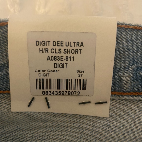 Agolde Dee Ultra High Rise Denim Short in Digit - Picture 8 of 9